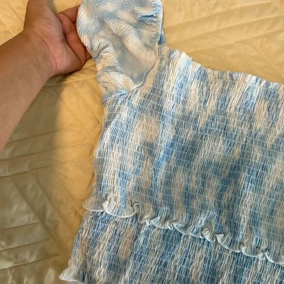 🟢 NWT printed smock crop top - Picture 3 of 3